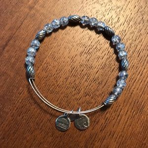 Alex & Ani light blue beaded bracelet